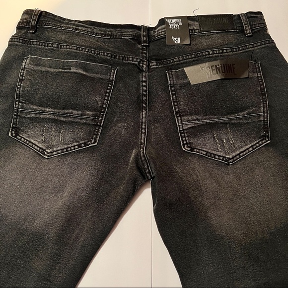 Genuine Fashion Black Jeans 40 X 32 - Picture 2 of 6
